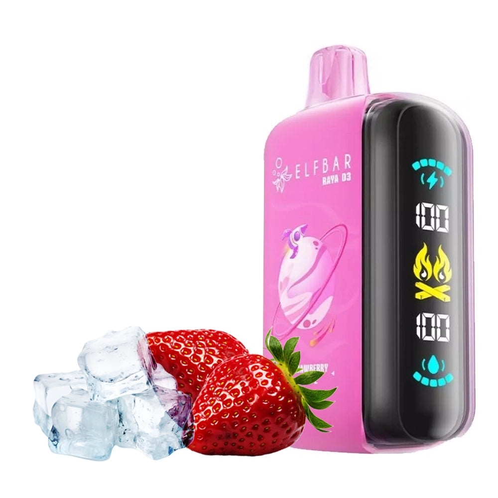 ELFBAR RAYA D3 25000 STRAWBERRY ICE 5%
