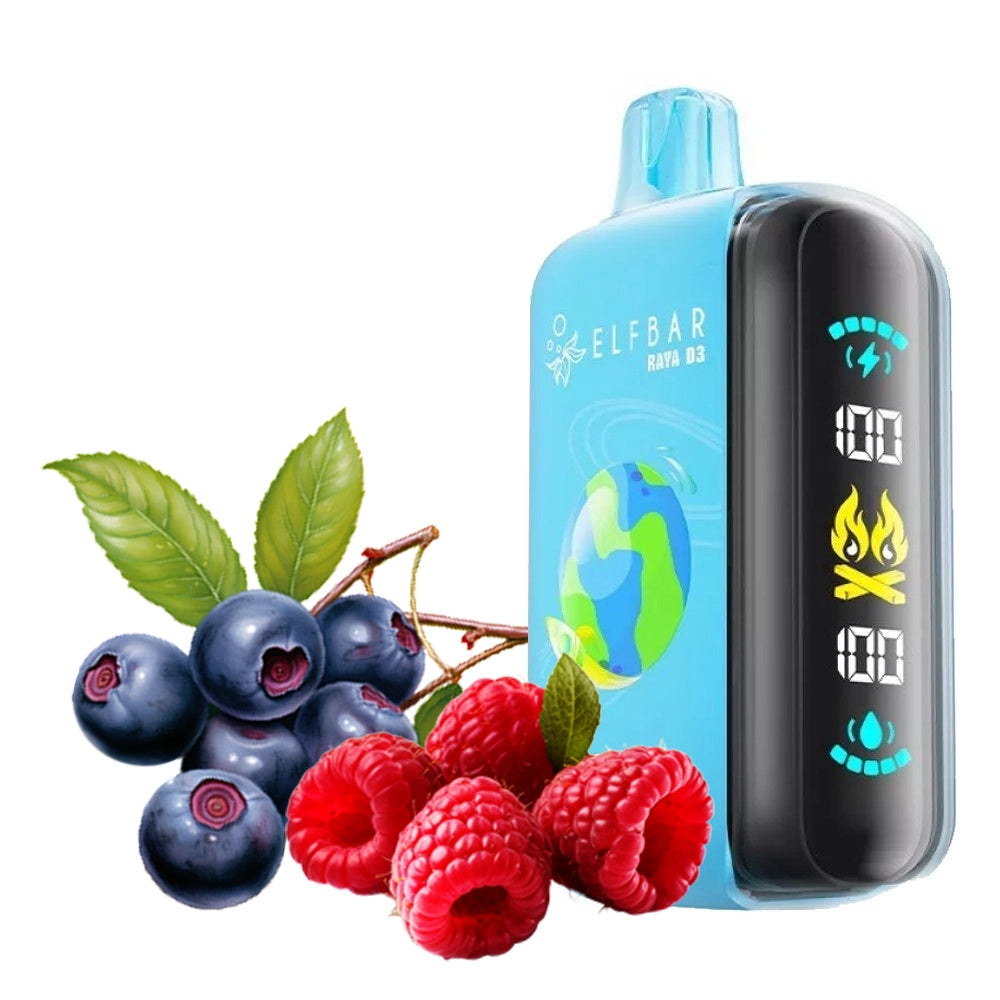 ELFBAR RAYA D3 25000 BLUEBERRY RASPBERRY 5%