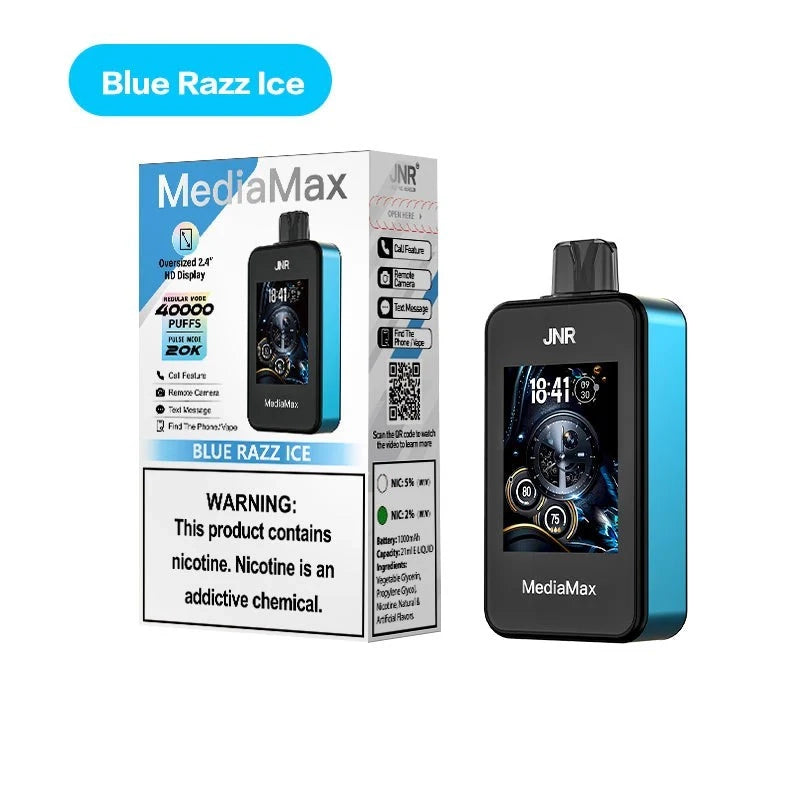 JNR MEDIAMAX 40000 BLUE RAZZ ICE 2%