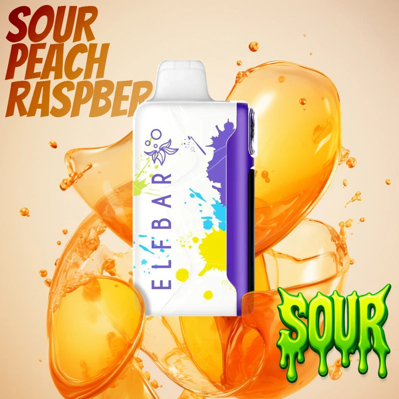 ELFBAR SOUR KING 30000 PEACH RASPBERRY 5%