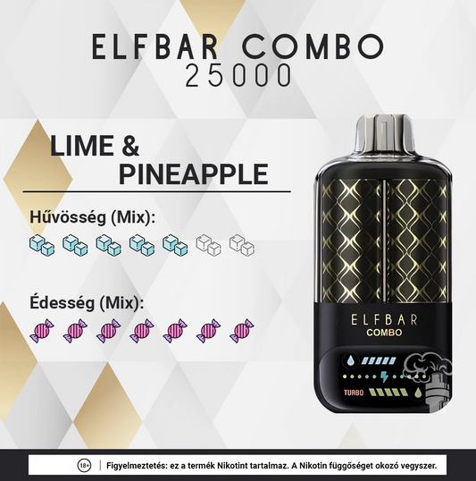 ELFBAR COMBO 25000 LIME & PINEAPPLE 5%