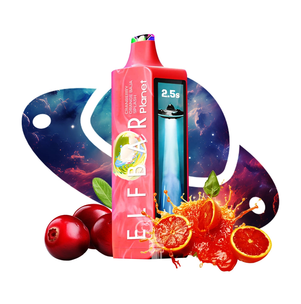 ELFBAR PLANET 25000 BRUSINKOVÝ POMERANČ BAJA SPLASH 5%