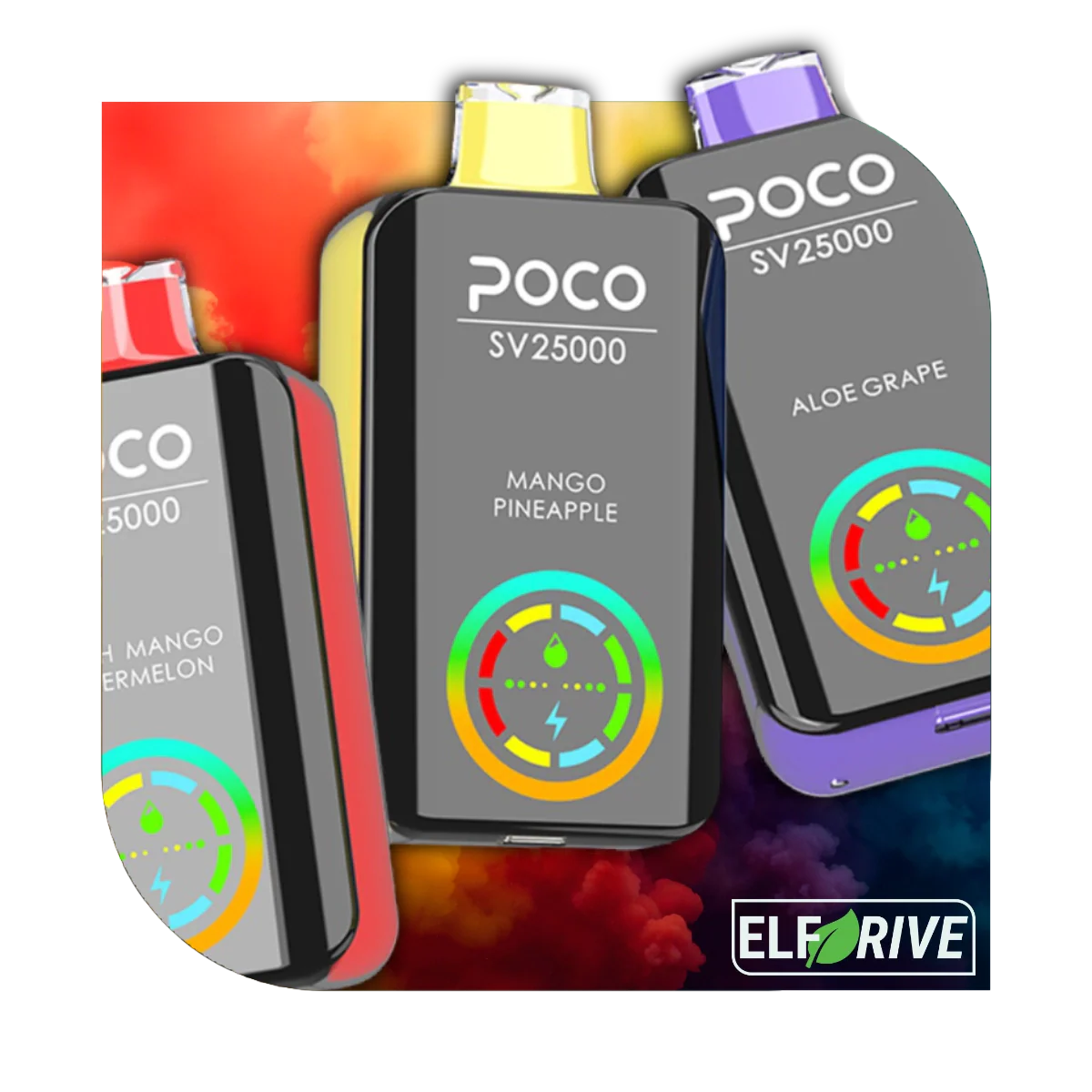 A POCO SV 25000 egy kompakt, könnyen hordozható vape eszköz, Rendelés Akciós áron, Utánvételes fizetéssel, Gyors szállítással csak az ElfDrive Webáruházban.