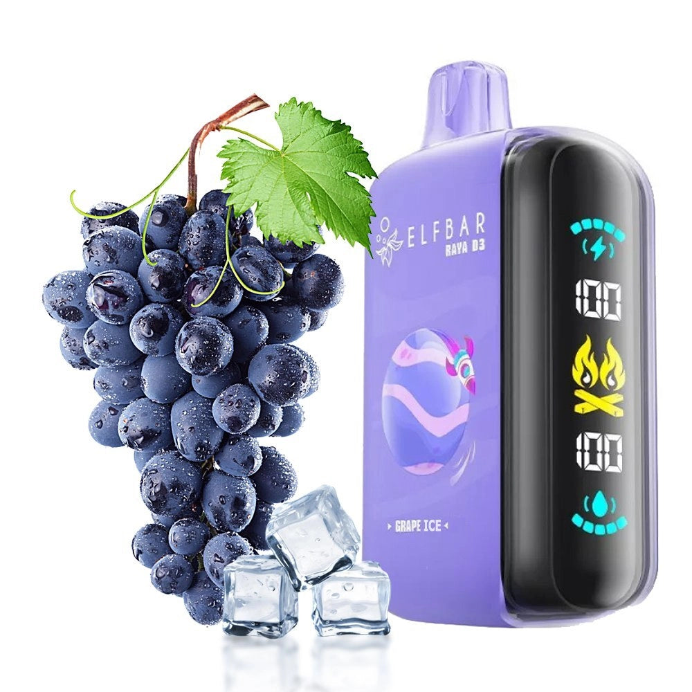 ELFBAR RAYA D3 25000 GRAPE ICE 5%