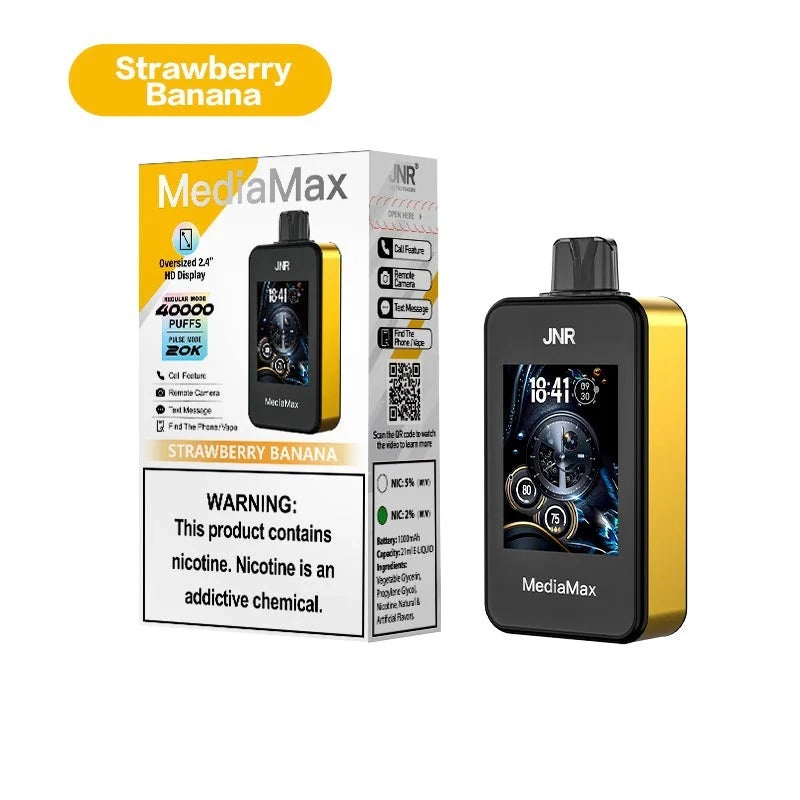 JNR MEDIAMAX 40000 STRAWBERRY BANANA 2%