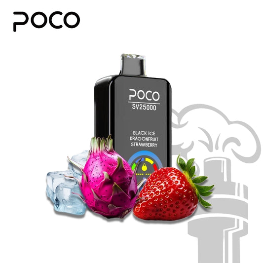 POCO SV 25000 BLACK ICE DRAGON FRUIT STRAWBERRY 5%