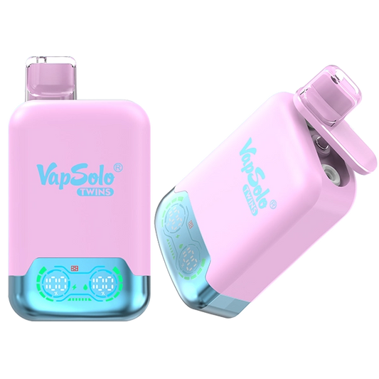 VAPSOLO TWINS 20000 BLACK ICE DRAGON FRUIT STRAWBERRY & RASPBERRY WATERMELON 5%