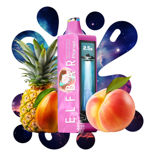 ELFBAR PLANET 25000 WHITE PEACH BAJA SPLASH 5%