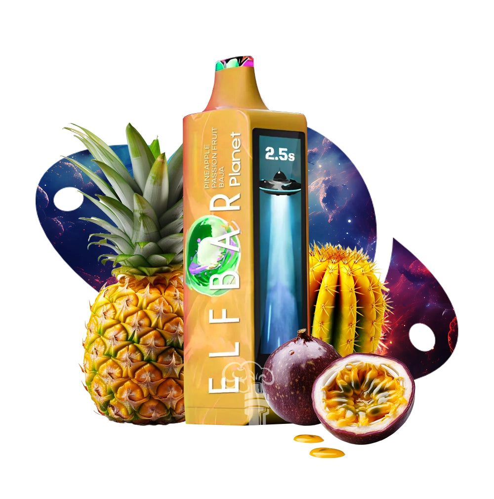 ELFBAR PLANET 25000 PINEAPPLE PASSION FRUIT BAJA 5%