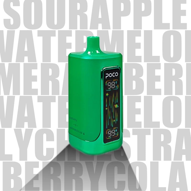 POCO FR 80K SOUR APPLE & WATERMELON LIME & RASPBERRY WATERMELON LYCHEE & STRAWBERRY COLA 5%