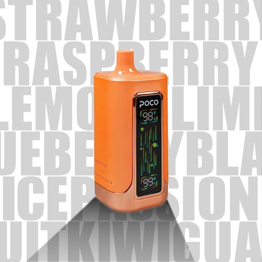 POCO FR 80K STRAWBERRY RASPBERRY & LEMON LIME & BLUEBERRY BLACK ICE & PASSION FRUIT KIWI GUAVA 5%