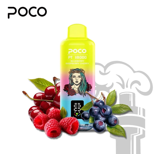 POCO PT 18000 BLUEBERRY RASPBERRY CHERRY 5%