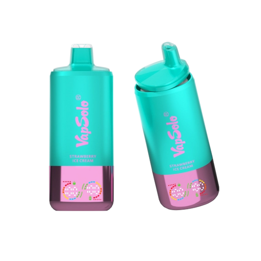 VAPSOLO TRIPLE PR0 60000 WATERMELON ICE & STRAWBERRY ICE CREAM & TRIPLE MELON 5%