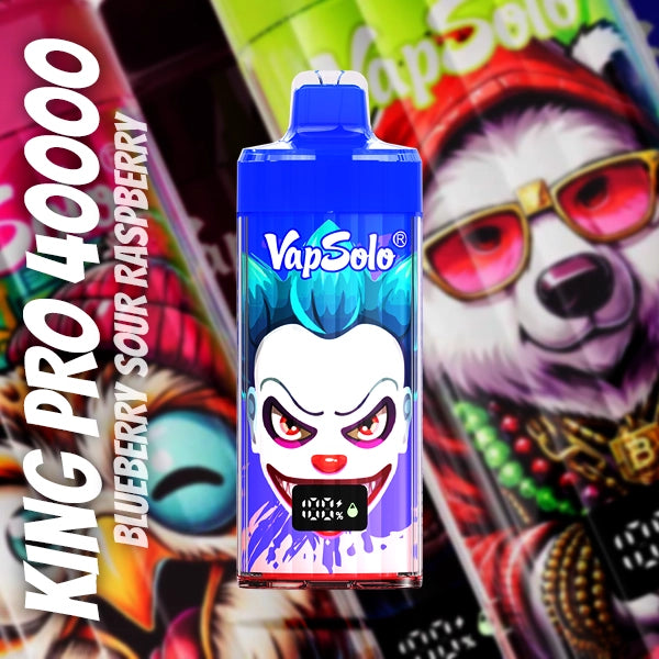VAPSOLO KING PRO 40000 BLUEBERRY SOUR RASPBERRY 5%