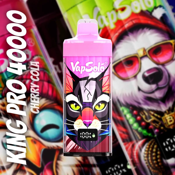 VAPSOLO KING PRO 40000 CHERRY COLA 5%