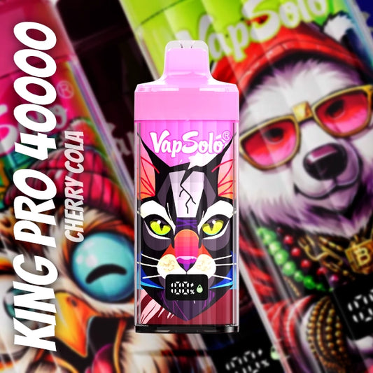 VAPSOLO KING PRO 40000 CHERRY COLA 5%