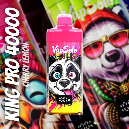 VAPSOLO KING PRO 40000 CHERRY LEMON 5%