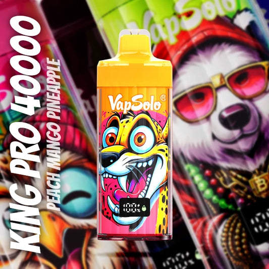 VAPSOLO KING PRO 40000 PEACH MANGO PINEAPPLE 5%
