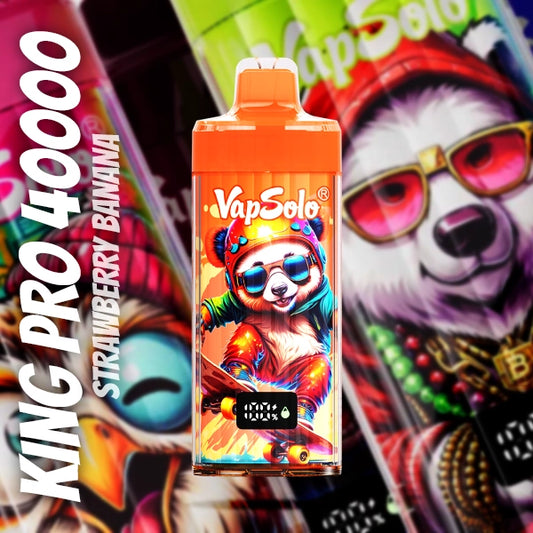 VAPSOLO KING PRO 40000 STRAWBERRY BANANA 5%