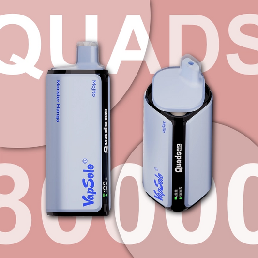 VAPSOLO QUADS 80K MOJITO & MONSTER MANGO & LADY KILLER & PINK LEMONADE 5%