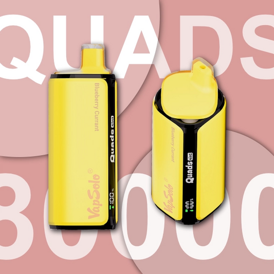 VAPSOLO QUADS 80K BLUEBERRY CURRANT & BLACKBERRY RED RASPBERRY & CHEESE CAKE & LIME PASSION FRUIT 5%